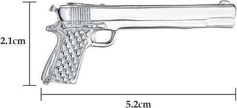 Yoursfs Novelty Firearms Tie Clips for Men Gun Rifle Pistol Tie Clip Bar Unique Gold Silver Tie Pins Cool Men's Fashion Jewelry...