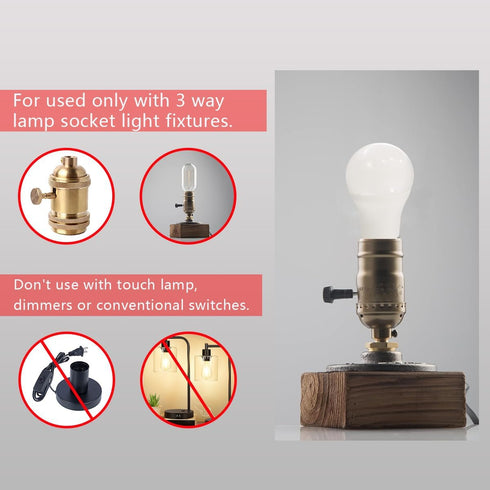 3 Way Light Bulbs 30 70 100 Equivalent 2000K A19 Amber Light Bulbs E26 Base Indoor 3-Way Light Bulbs 400lm-600lm-1000lm for for Baby Nursery Sleep...