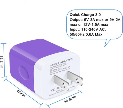 Fast Charger Block Wall Pug Type C Charger Cable Quick Phone Charger for Samsung Galaxy S24 S23 S22 S21 S20 Ultra FE 5G Plus S10 S10e S9 S8 Note 2...