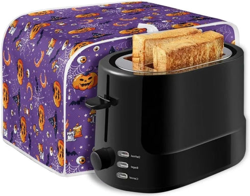 Halloween Pumpkins 2 slice Toaster Cover Small Appliance Toaster Dust Cover,Dustproof Fingerprint Protectors,Universal Size Toaster Cover...
