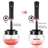 Premium Makeup Brush Cleaner and Dryer Machine Hangsun Electric Cosmetic Make Up Brushes Set Cleaning Tool with 8 Size Rubber Collars Wash and Dry...