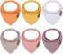 Baby Bandana Drool Bibs 6-Pack Made with 100% Organic Cotton, Absorbent and Soft Unisex (6 Pink Girl)...
