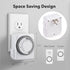 HBN Indoor Timers for Lamps,24 Hour Plug-in Mechanical Indoor Timer for Electrical Outlets,Dual Outlets,15 Minute Intervals,Light Timer for Indoor...