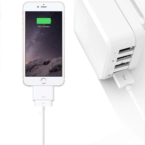 Lightning to 30-pin Adapter,iPhone 8-Pin Male to 30-Pin Female Adapter Charging Sync Converter Connector Compatible iPhone 13/13P/12/11/X/8/7/6P/5...