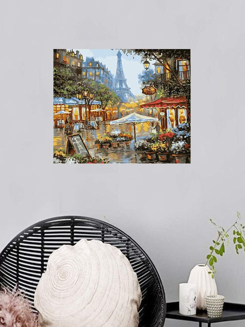 Newsight Paint by Numbers for Adults & Kids & Beginners DIY Acrylic Painting Gift Kits Drawing Paintwork with Paintbrushes(16 * 20 inch Street Und...