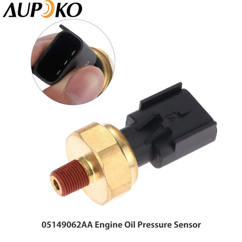 Aupoko 5149062AA Engine Oil Pressure Sensor, Replace# 56028807AA 56028807AB 5149064AA, 6.4 Engine Oil Pressure Switch Replacement for Chrysler Dod...