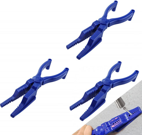 Plastic Pliers, Nail Holder for Hammering Home Tool Auxiliary Pliers Finger Protective Nail Guide, Finger Saver for Hammer Nails in Slip Joint Pli...