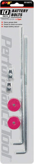 Performance Tool W1697C Heavy Gauge Steel L Style Battery Bolts, Corrosion-Resistant Plating, Ideal for Welding, Woodworking, Metalworking, and Mo...