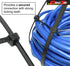 Pro Tie Standard Duty, Self-Locking UV Nylon Cable Wire Ties for Indoor and Outdoor Use | 8-Inch, 50 lbs. Tensile Strength, UV Black Nylon, 100-Pa...