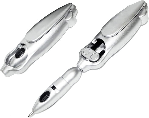 Transformers Pen Transforming Robotic Ballpoint Pen Robot 2007 Cool Silver...