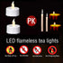 Battery Operated Flameless Tea Lights, Led Flickering Electric Votive Candle 24 Pack Realistic and Bright for Seasonal, Festive Celebrations and H...