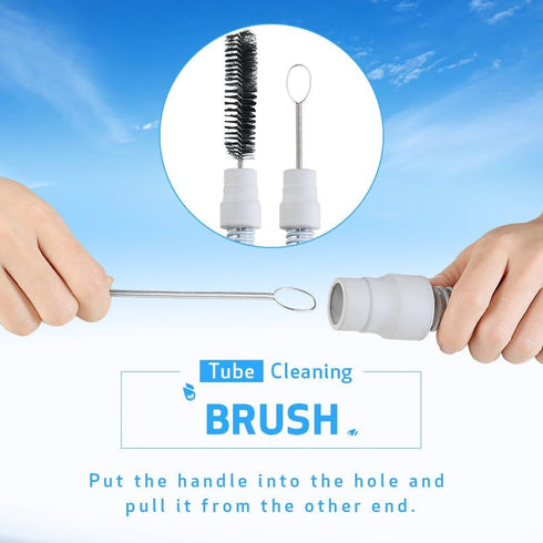 CPAP Tube Cleaning Brush – 7ft Flexible Stainless CPAP Mask and Tube Cleaning Brush and Handy 7.28in Mask Brush for Standard 22mm Diameter Tube – ...