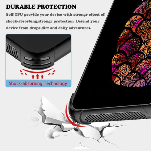 ZHEGAILIAN Case Compatible with iPhone 12 Mini Case,Mandala Galaxy Pineapple Case for iPhone 12 Mini Women Girls,Anti-Slip Shockproof Dropproof Ca...