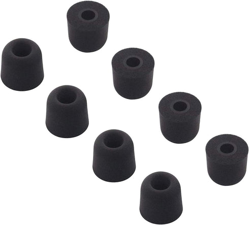 ALXCD Foam Eartips with 4.0mm Connect Hole, Small Size 4 Pairs Soft Memory Foam Earbud Tips, Fit for in-Ear Headphones, Black, Foam, Small......