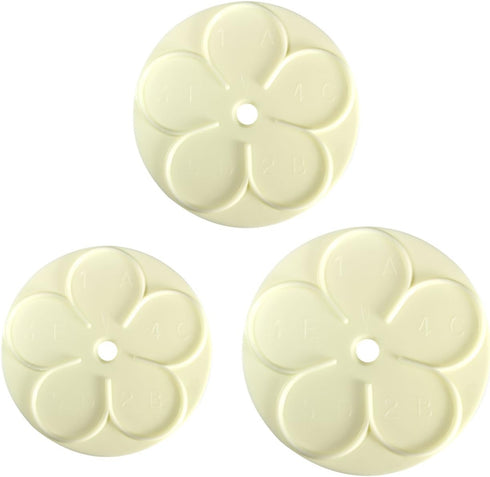 PME JEM Easy Rose Fondant Cutters, Set of 3, Standard, White...