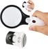 Royal Brands Handheld Magnifier Dual Lens 45X & 4X Magnification 3 LED Illuminated Reading Magnifying Mirror...