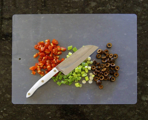 Thin Clear Flexible Plastic Cutting Board Chopping Mat 12" x 15" (4 Pack)...