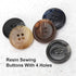 30 PCS Resin Sewing Buttons, 25mm/1 inch Round Bulk Buttons for Sewing, with 5 Matte Pattern Size 4 Holes, for Sewing DIY Crafts, Manual Button Pa...