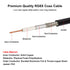 2PCS BNC Male to Male Coax Cable 2FT 50 Ohm RG58 Extension Coaxial Cable with BNC Connectors...