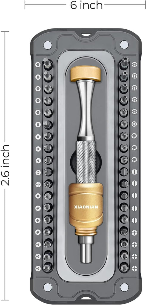 37 in 1 Precision Screwdriver Set - XIAONIAN Mini Screwdriver Set, Small Screwdriver Set, Compact Micro Repair Tool Kit, small Screwdriver, 360°Sp...