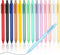 AUAUY Retractable Gel Pens, 15PCS Cute Retractable Quick Dry Gel Ink Pen, Cute Pens 0.5mm Medium Point Black Ink Quick Drying for Writing Drawing ...