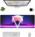 Retro Vaporwave Gaming Mouse Pad Cool Desk Mat Synthwave Neon Large XL Long Extended Pads Big Mousepad for Home Office Decor Accessories...