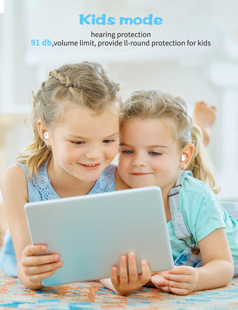 Cute Milk cat Kids Earbuds in-Ear Wireless Bluetooth with Microphone, 36 Hours Play time, Low Latency, is The Best Gift for Work, Sports...