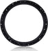 Women Fashion Black Velvet Bling Steering Wheel Cover with Black Diamonds, 15 inch Standard Glitter Rhinestone Car Wheel Cover Sparkling, Full Cov...