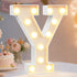 Pooqla LED Marquee Letter Lights Sign, Light Up Alphabet Letter for Home Party Wedding Decoration Y...