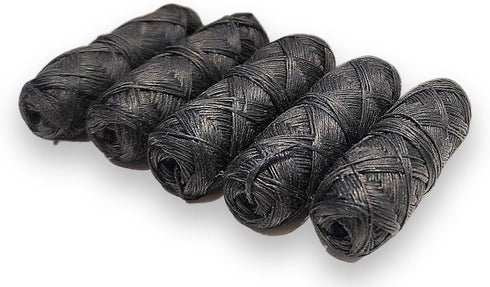 Eco-Friendly, Vegan Bamboo Charcoal Dental Floss Refills (5 x 40 metres) Cruelty-Free, Natural, Waxed Peppermint Floss Refills...