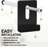 12 Pcs Metal Mirror Holder Clips Wide Channel Mirror Holder Frameless Mirror Mounting Hardware Mirror Hooks Heavy Duty Mirror Hangers Retainer Cli...