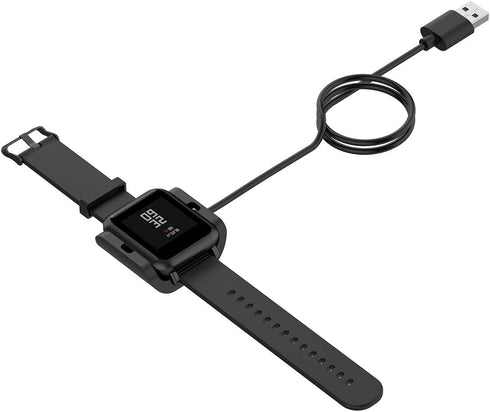 2-Pack Charger Compatible with Amazfit bip S Charger Replacement Charging Dock 3.3ft USB Cable for Amazfit Bip S A1805...