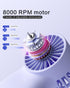 Yinken Mini Handheld Fan Battery Operated Small Personal Portable Speed Adjustable USB Rechargeable Fan Cute Design Powerful Eyelash Fan for Styli...