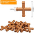 Drip Irrigation Fittings Barbed Cross Tee for 1/2" Irrigation Tubing(0.600" ID), 14 Pieces Barbed 4 Way Connectors, Drip Line 4 Way Couplings for ...