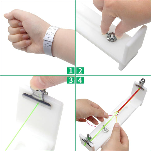 Jig Bracelet Maker, Bracelet Braiding Tool, U Shape Paracord Bracelet Making Kit, Kit DIY Hand Knitting Bracelet Jig with 2 Clips and Wrist Measur...
