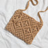 Boho Straw Shoulder Bag Handwoven Wicker Beach Purse for Women Crossbody Handbag...
