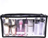 Clear PVC Makeup Bag Transparent Actor Bag Large Cosmetic Organizer Bag Makeup Kits Pouch Travel Make Up Accessories Storage Bag Clear Pencil Pouc...