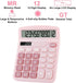 Office Calculators Desktop, 12-Digit Dual Power Cute Calculator with Large LCD Display Big Button for Office Home and School (Pink)...