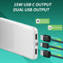 SLuB Portable Charger, 12000mAh Portable Power Bank, 3A USB C Fast Charging Battery Pack, Portable Phone Charger, Slim Portable Phone Battery Char...