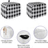 Toaster Cover 4 Slice, Vintage Farmhouse Black White Buffalo Check Plaid Bread Maker Cover Toaster Dust Cover with Pockets, Dust-Proof Cover for K...
