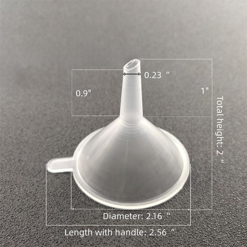 Small Funnel, 2.16inch Clear Plastic Mini Funnels for Science Lab Bottle Filling Liquid, Essential Oils, Perfume(12 Pack)...