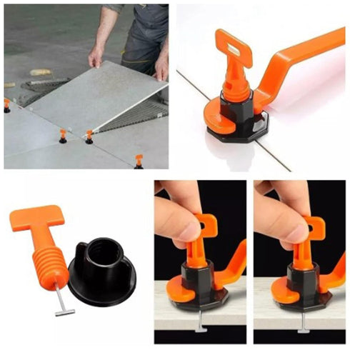 151Pcs Tile Leveling System Kit, Tile Leveler Tile Leveler Spacers Level Spacers Flooring Wall Leveler Locator Positioning Tool Set...