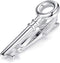 HONEY BEAR Mens Boys Skinny Narrow Key Tie Clip Bar for Wedding Gift 4cm Silver...
