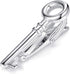 HONEY BEAR Mens Boys Skinny Narrow Key Tie Clip Bar for Wedding Gift 4cm Silver...