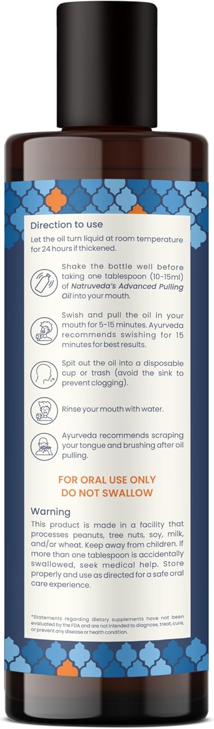 Advanced Coconut Oil Pulling - 10 Fl Oz - Extra Virgin Coconut Oil, Mint - Healthy Gums & Strong Teeth - Best Oil Pulling Mouthwash - Oil Pulling,...