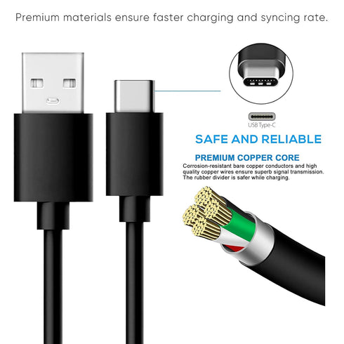 USB-C Charger Charging Cable Cord Wire Compatible for Logitech MX Keys Advanced Keyboard, Logitech Anywhere 3, MX Vertical, MX Master 3 Advanced M...