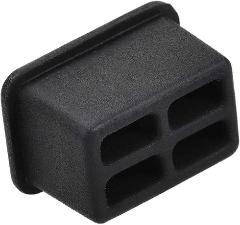 uxcell 20pcs SFP-A Silicone Protectors Port Anti Dust Cap Cover Black...