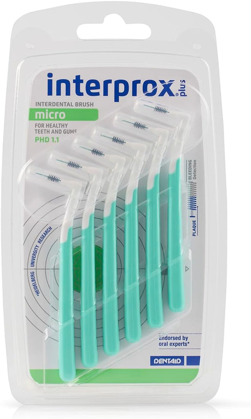 0.56 mm Green Micro Plus Interproximal Brush - Pack of 6...