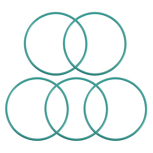 uxcell Fluorine Rubber O-Rings, 69mm OD 64.2mm ID 2.4mm Width FKM Seal Gasket for Machinery Plumbing, Green, Pack of 5...