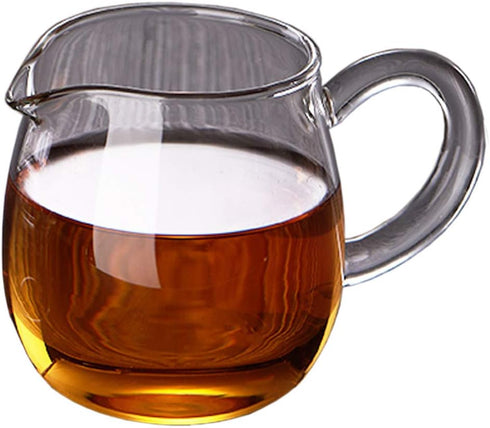 Glass Gong Dao Bei, Milk Pitcher/Cha Hai For Chinese Gong Kung Fu Tea Fairness Cup Sharing Pitcher G-D-B1(8.1 oz / 240 ml)...